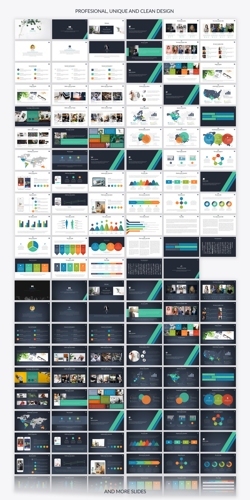 Master Pitch PowerPoint template - Features Image 1