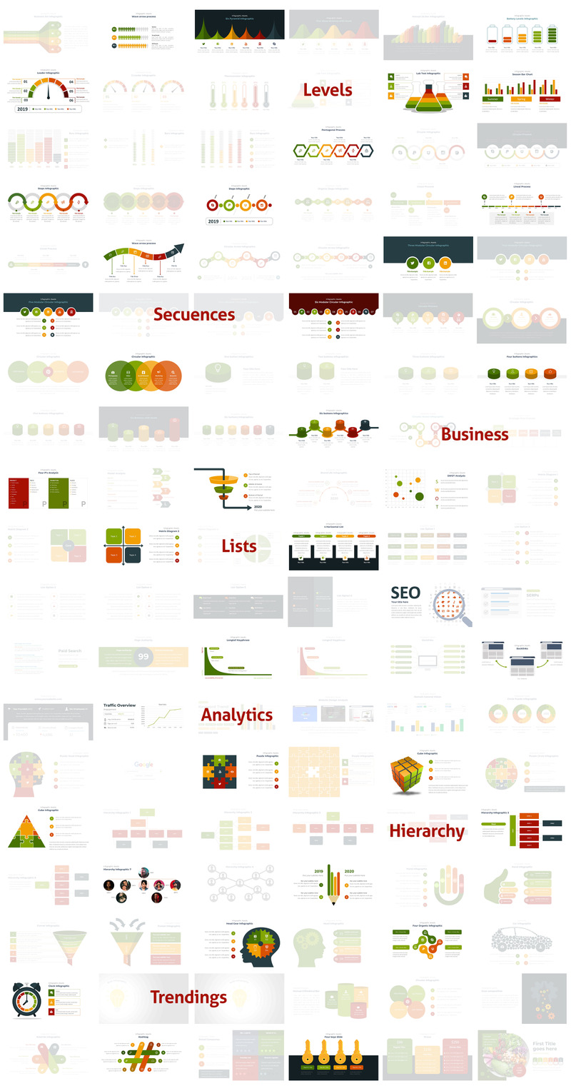 Інфографіка Monster Pack шаблон PowerPoint - Features Image 5