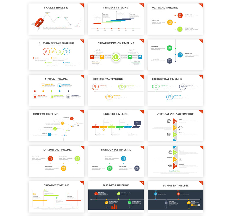 Project Timeline v5 - PowerPoint template - Features Image 1