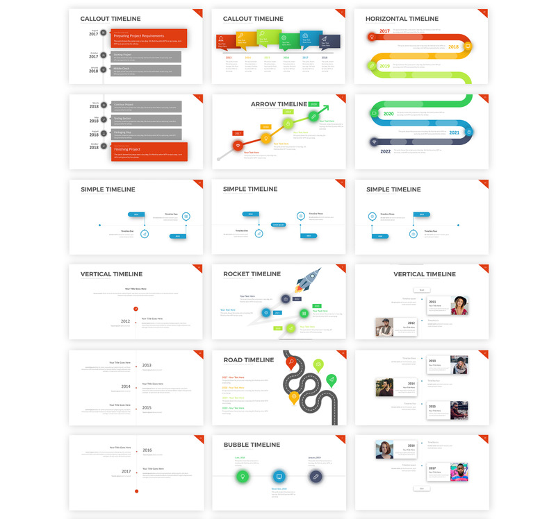 Project Timeline v5 - PowerPoint template - Features Image 5