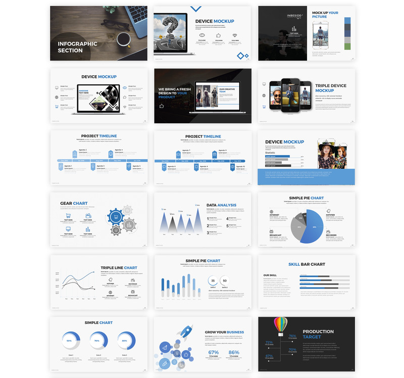 Inbeside-presentatie PowerPoint-sjabloon - Features Image 1