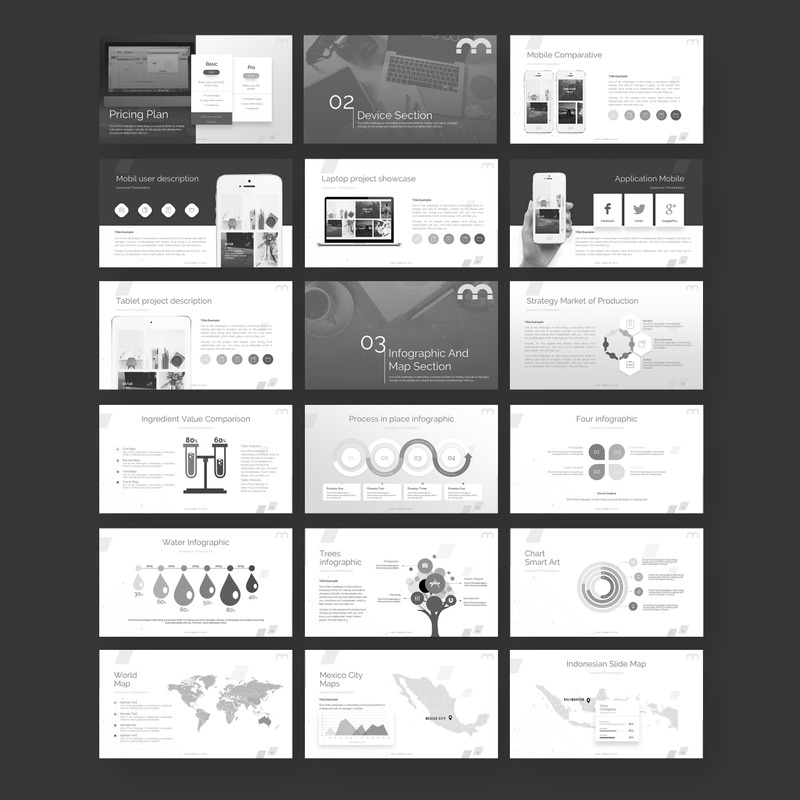 Modern PowerPoint template - Features Image 3