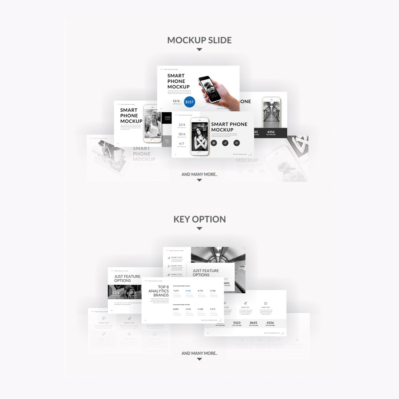 Malistisk Multipurpose Presentation PowerPoint-mall - Features Image 3