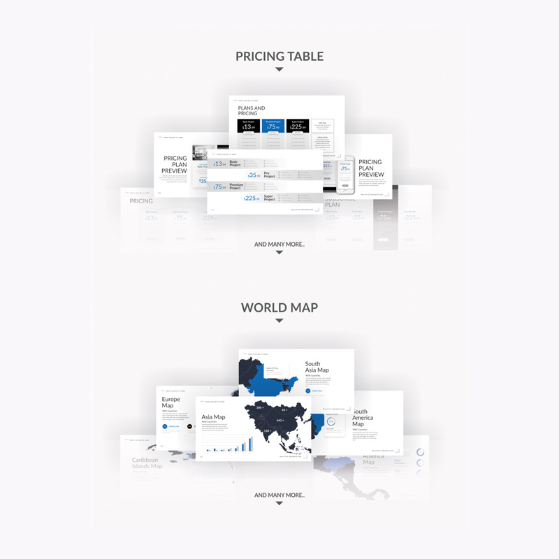 Malistisk Multipurpose Presentation PowerPoint-mall - Features Image 4