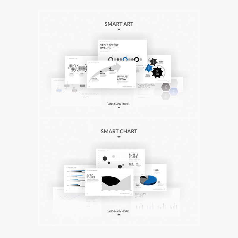 Malistisk Multipurpose Presentation PowerPoint-mall - Features Image 5