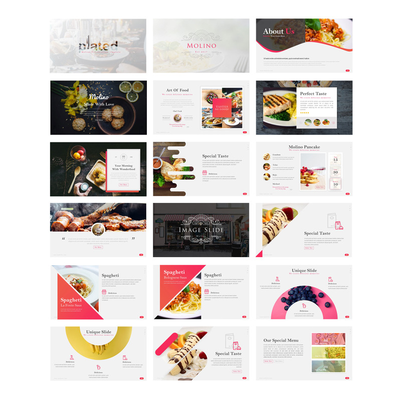 Molino - Food Presentation PowerPoint template - Features Image 1