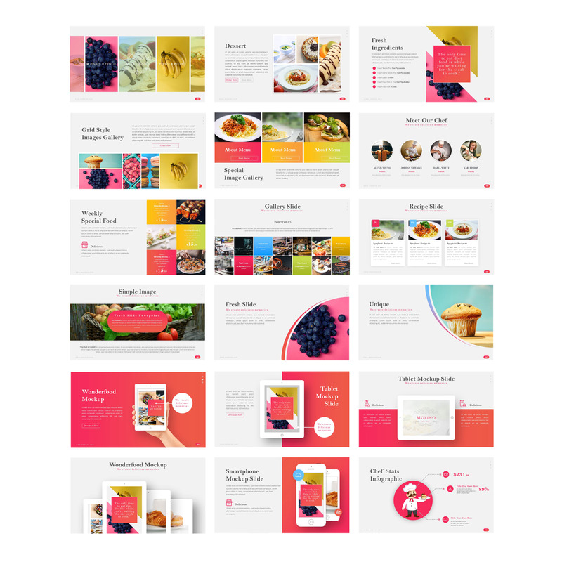 Molino - Food Presentation PowerPoint template - Features Image 2
