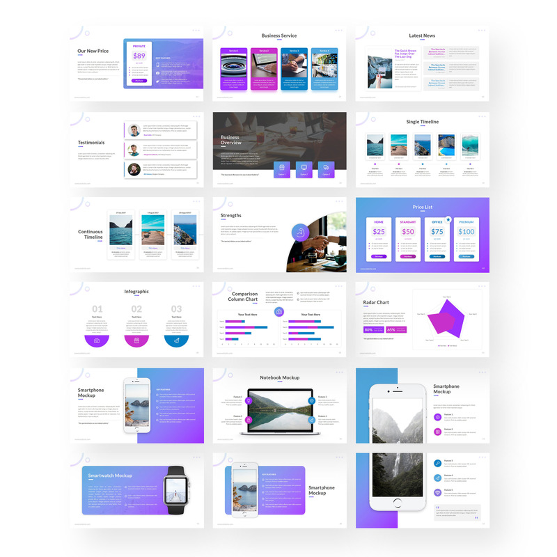 Curve - Creative Presentation PowerPoint Template - Features Image 2