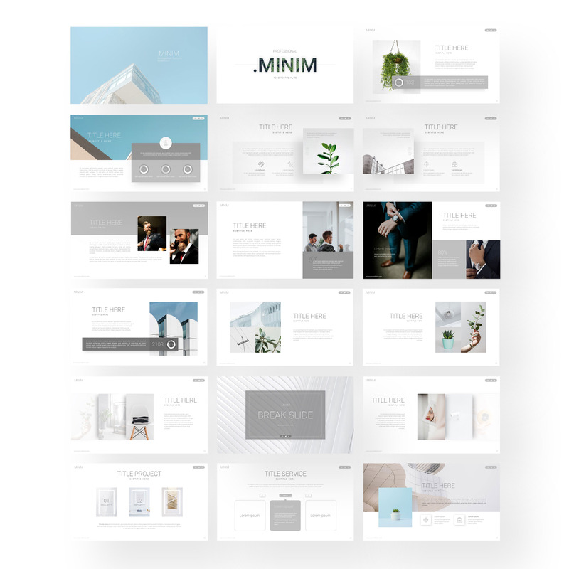 Minim - 简单的PowerPoint模板 - Features Image 1