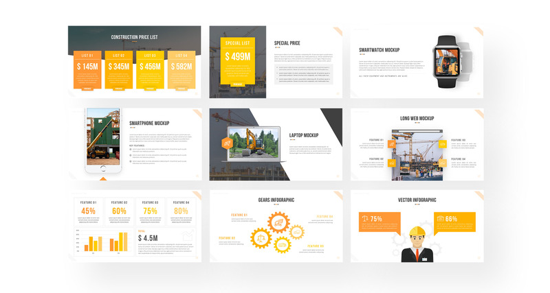 Keystone - Construction PowerPoint template - Features Image 3