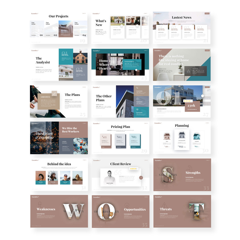 Executive - Real Estate PowerPoint template - Features Image 2