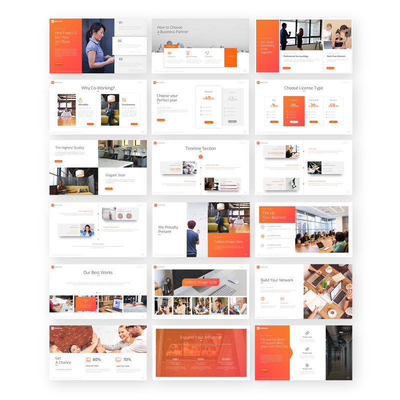 Coworking PowerPoint-Vorlage - Eigenschaften Bild 2