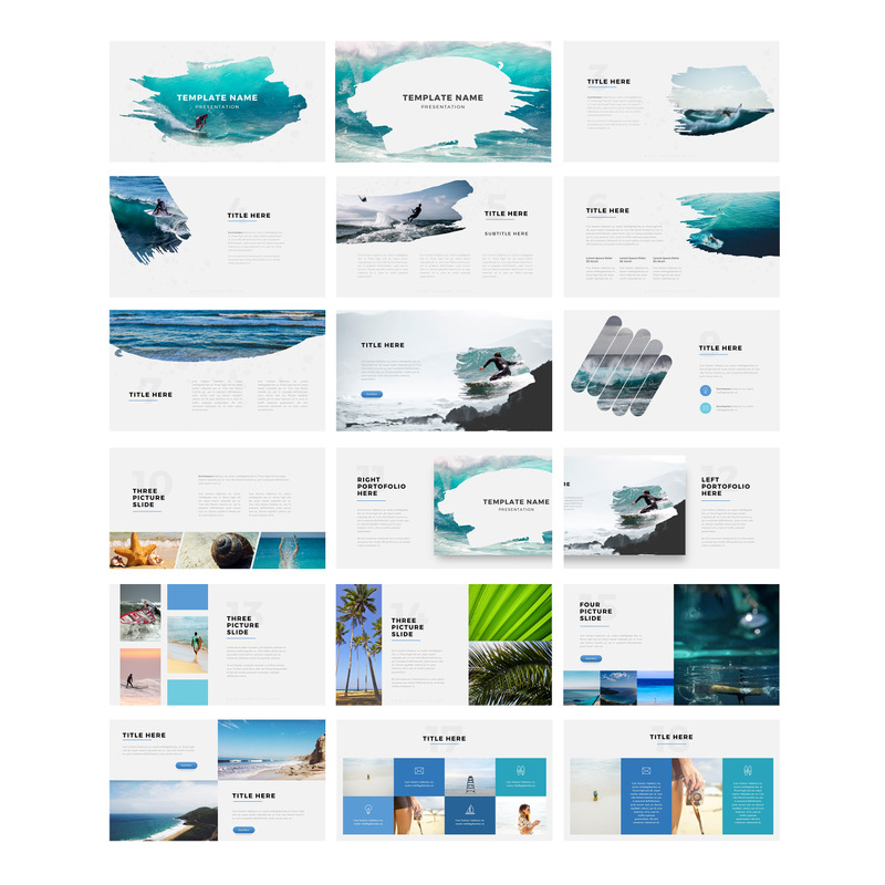 Adventurous - Brush PowerPoint Template PowerPoint 模板 #75515——特色图像 1