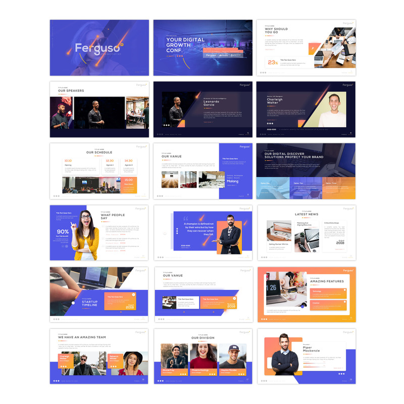 Ferguso - Creative PowerPoint template - Features Image 1