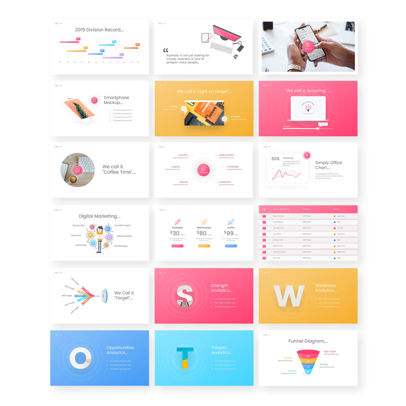 Surface - Business PowerPoint template - Features Image 3