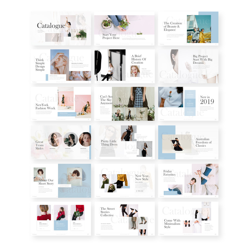 Katalog - Minimalizm Szablon PowerPoint - Obraz funkcji 1