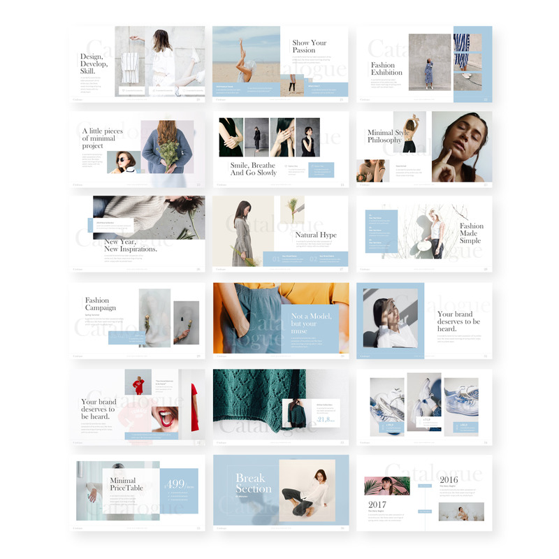 Katalog - Minimalizm Szablon PowerPoint - Obraz funkcji 2