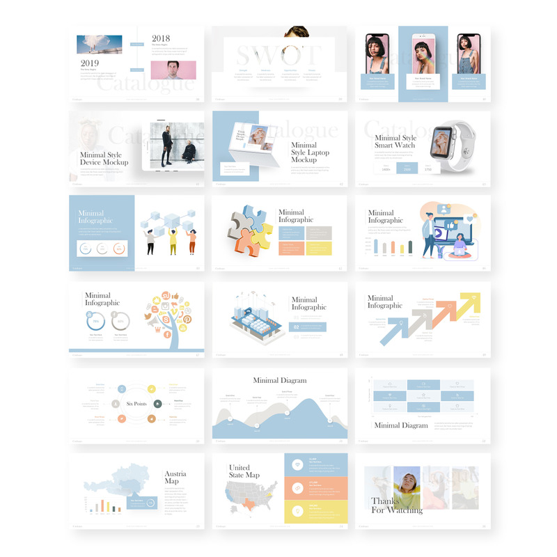 Katalog - Minimalizm Szablon PowerPoint - Obraz funkcji 3