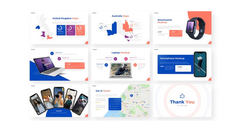 Elevate - Modèle PowerPoint de technologie de démarrage - Caractéristiques de l’image 4