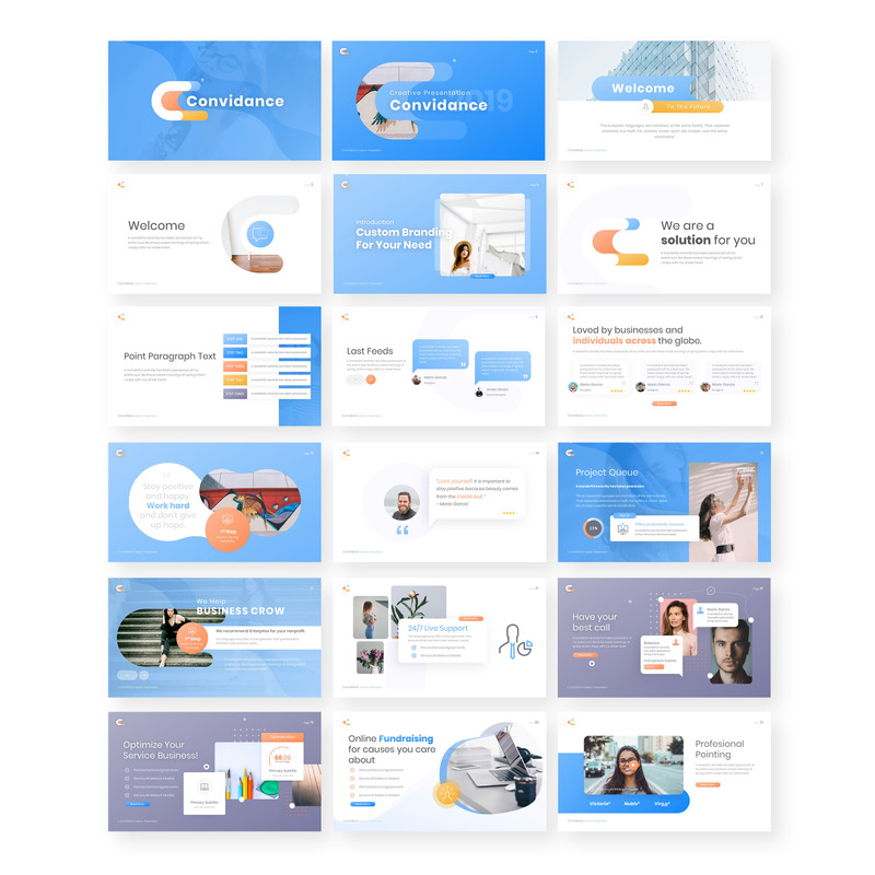 Convidance Creative PowerPoint template - Features Image 1