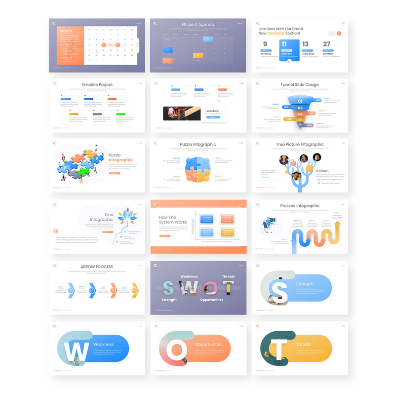Convidance Creative PowerPoint template - Features Image 4