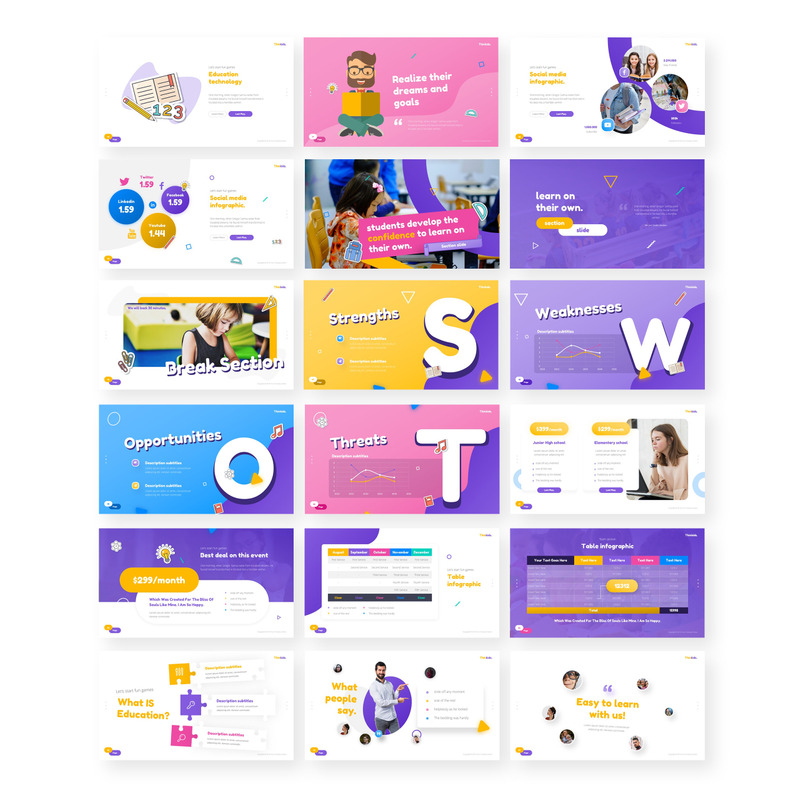 Thinkids - Fun Games & Education PowerPoint Template - Features Image 3