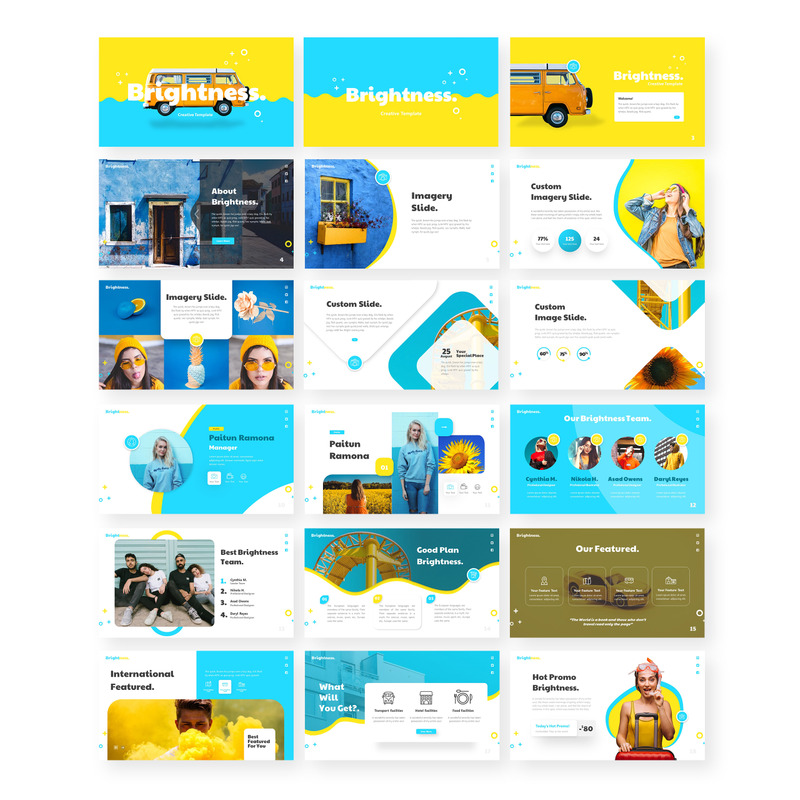 Brightness - Multipurpose Presentation PowerPoint template - Features Image 1