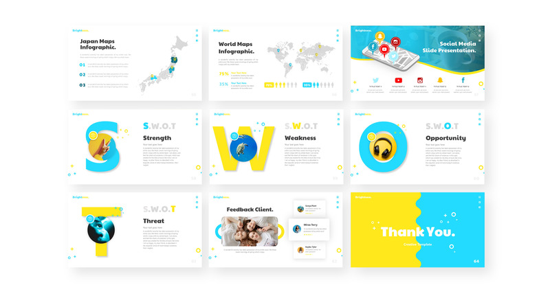 Brightness - Multipurpose Presentation PowerPoint template - Features Image 4