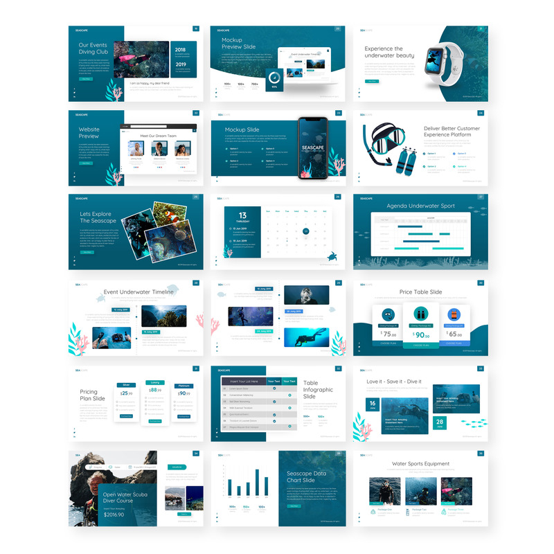 Seascape Multipurpose Travel & Nature Presentation PowerPoint template - Features Image 2
