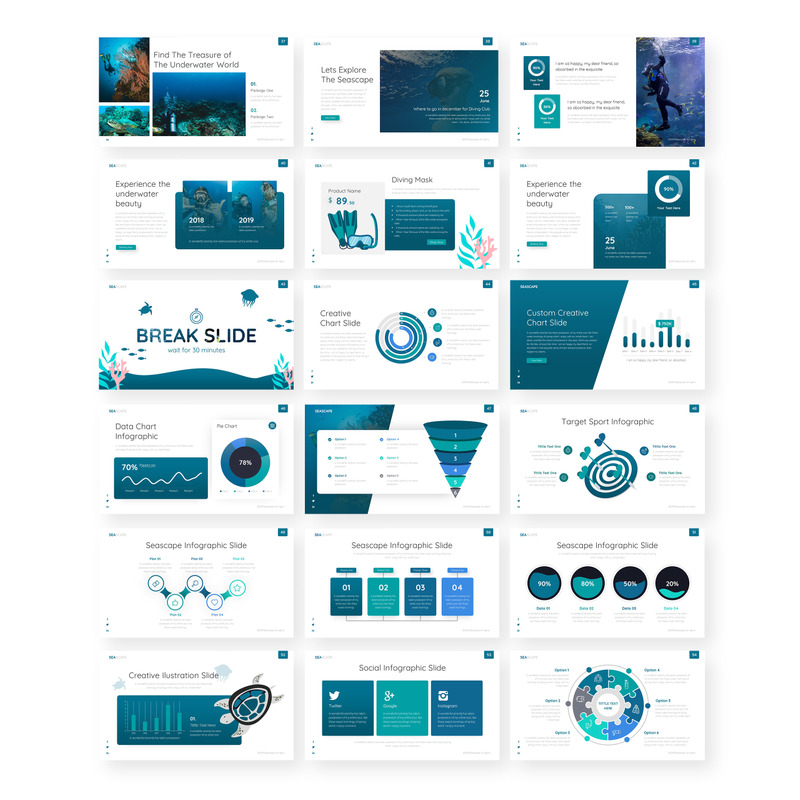 Seascape Multipurpose Travel & Nature Presentation PowerPoint template - Features Image 3
