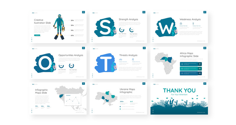 Seascape Multipurpose Travel & Nature Presentation PowerPoint template - Features Image 4