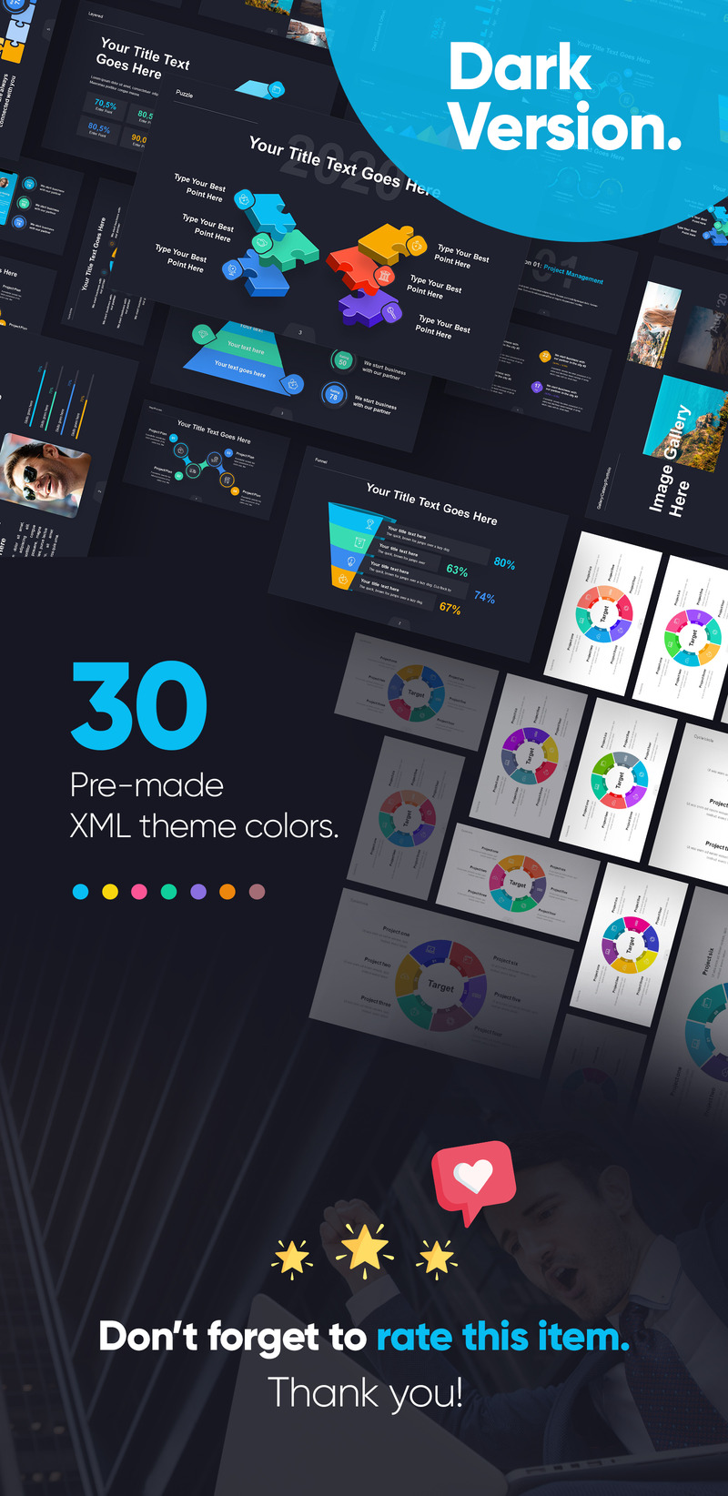 Modello PowerPoint Vectory Infografica Asset Pack - Caratteristiche Immagine 5