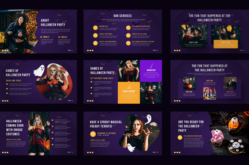 Halloween Party PowerPoint Template - Features Image 3