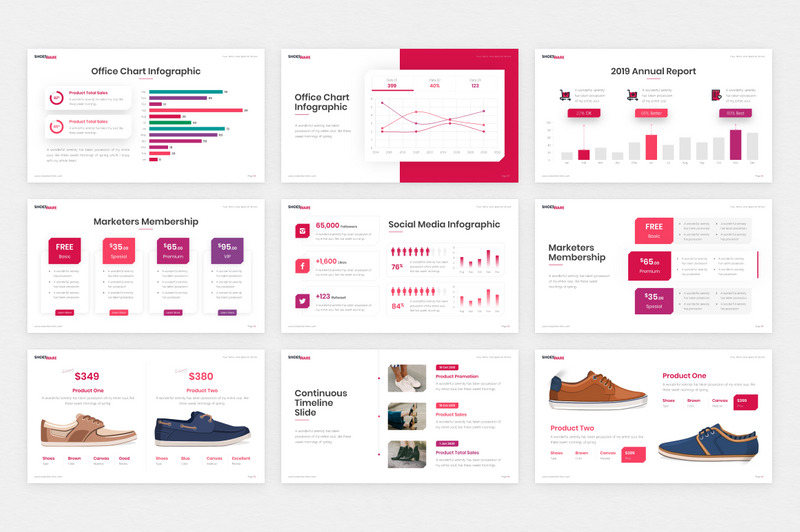 Schuhwaren E-Commerce - Keynote-Vorlage - Eigenschaften Bild 2