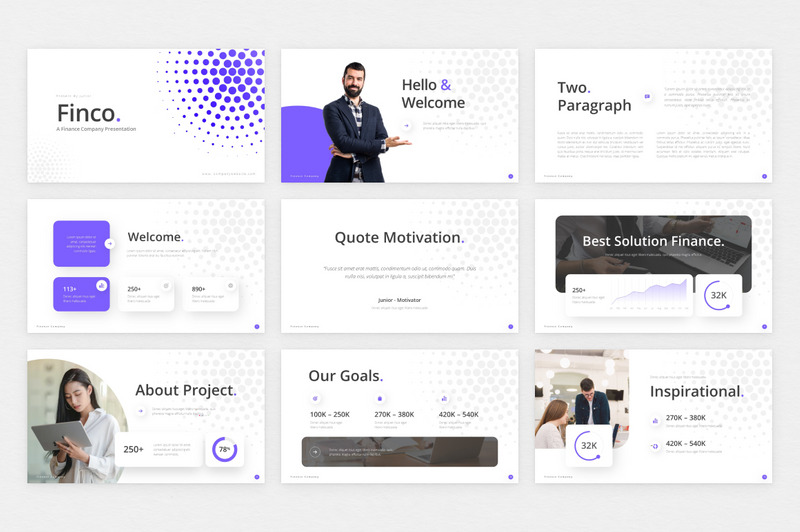 Finco Finance - Keynote-sjabloon - Features Image 1