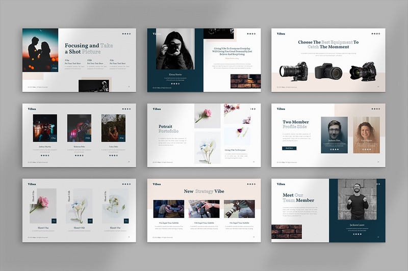Template Keynote #159169 Vibes Photography - Keynote template - Immagine Caratteristiche 1