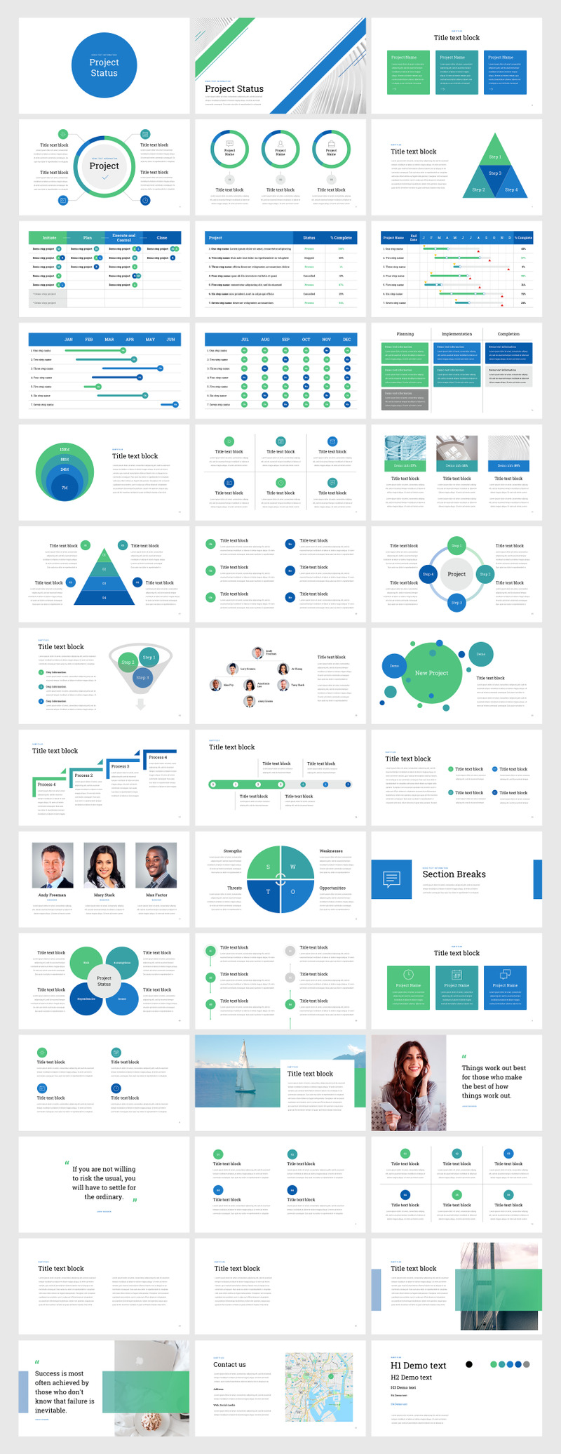 Project Status for Keynote Template - Features Image 1