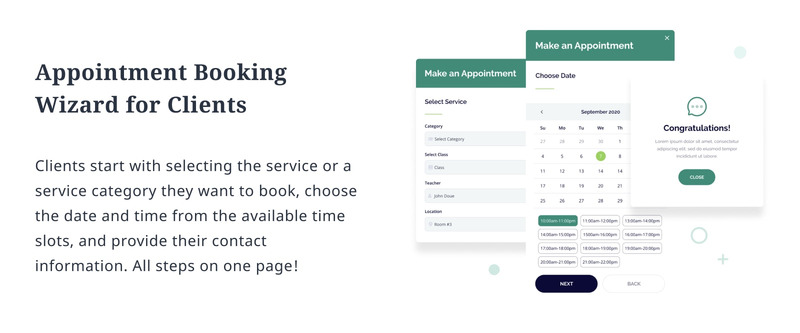WordPress Plugin Appointment Booking WordPress Plugin #151673 - Obrázek funkce 6
