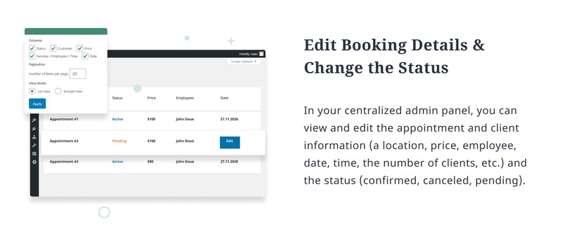 WordPress Plugin Appointment Booking WordPress Plugin #151673 - Obrázek funkce 7