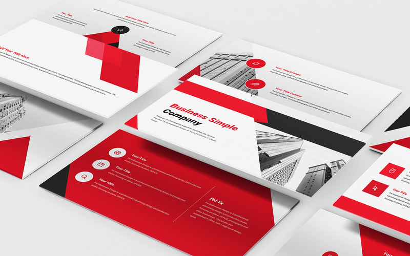 Business Simple Company PowerPoint Template - Features Image 1