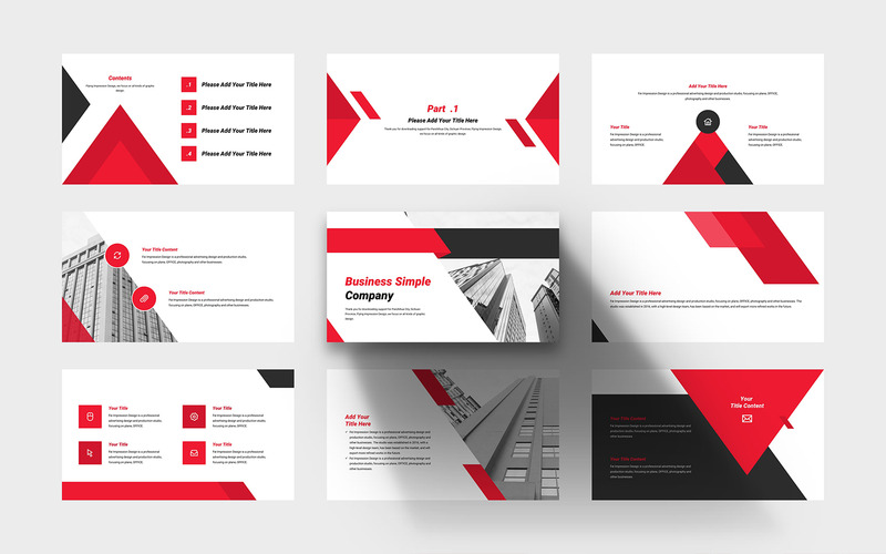 Business Simple Company PowerPoint Template - Features Image 2
