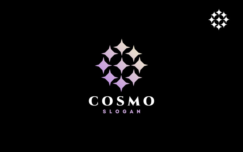 Modèle de logo Cosmos - Caractéristiques de l’image 1