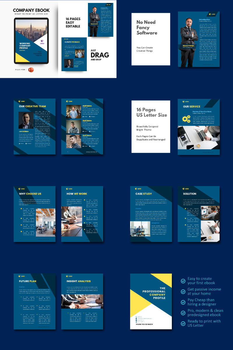 Szablon prezentacji PowerPoint Professional Company Profile 2020 - Obraz funkcji 1