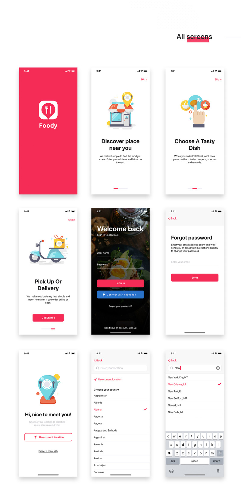 Foody - Food App UI Elements - Features Image 3