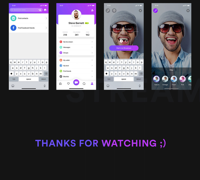 TOMO Video Live Streaming Mobile App Елементи інтерфейсу - Features Image 5