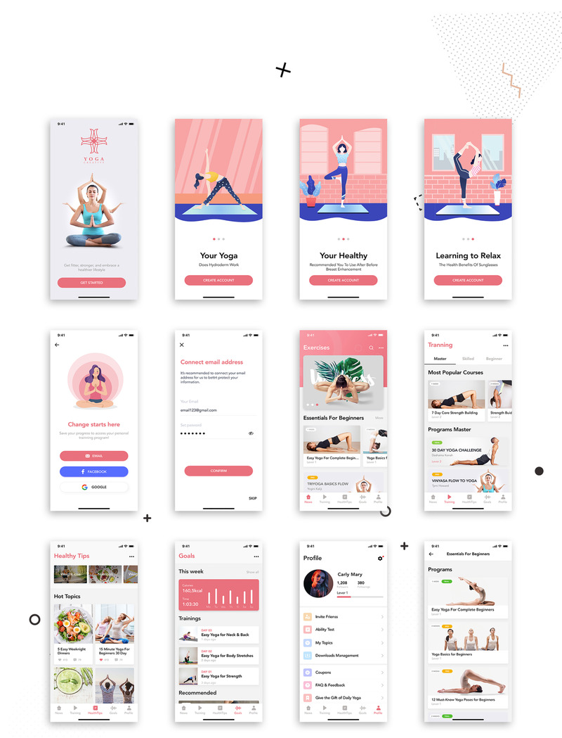 Yoga Fitness - Mobile App UI Elements - Features Image 5