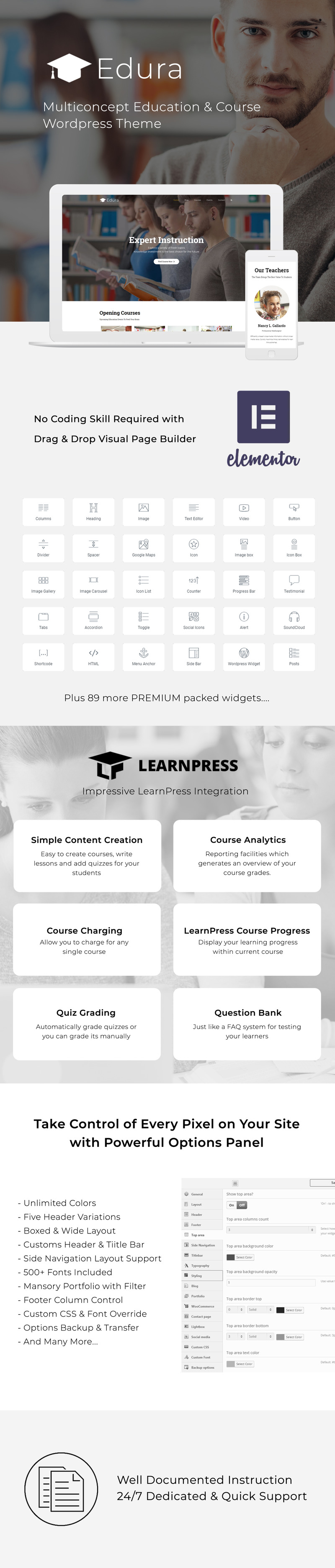 Edura - LearnPress Education WordPress Theme - Features Image 1