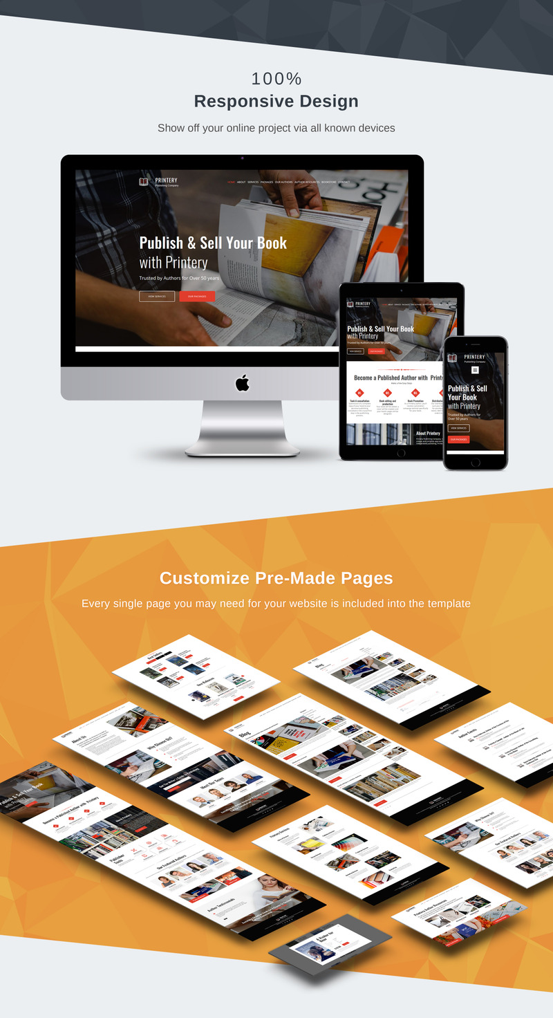 Book Publishing Moto CMS 3 Template - Features Image 3