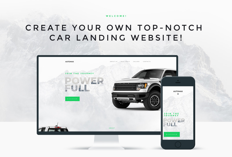 Automax - Car Landing Responsive WordPress Elementor Theme - Features Image 1