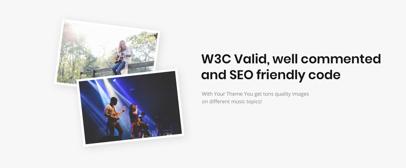 Guitar Band - Cool Music School HTML Landing Page Template - Features Image 4
